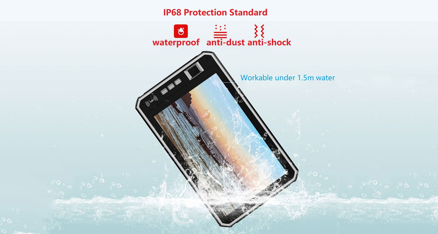 dispositivo de tableta resistente al agua