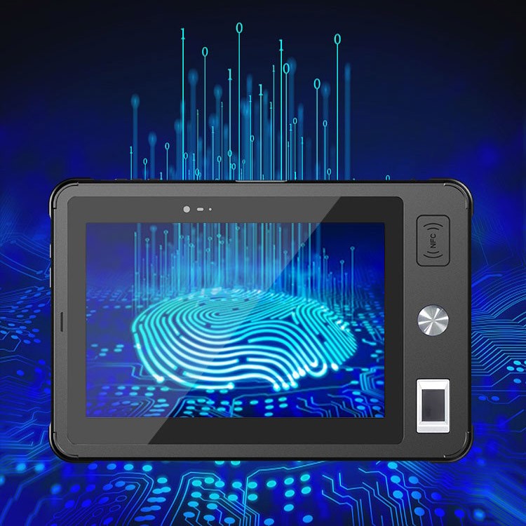 Tableta biométrica de pegadas dixitais