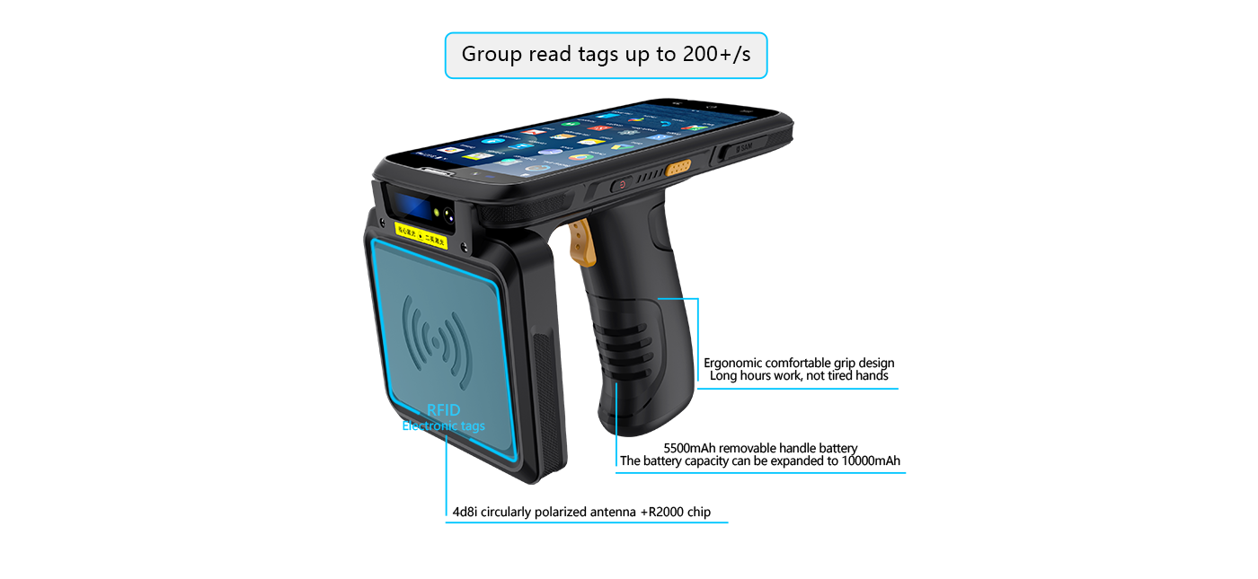 UHF Andorid RFID tags scanner